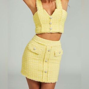 Generation Love Sunny Yellow Mini Skirt